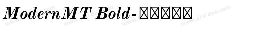 ModernMT Bold字体转换